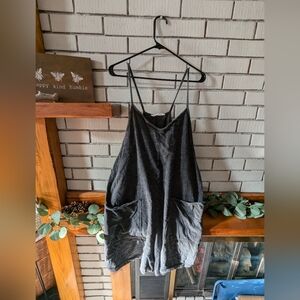 heathered gray romper